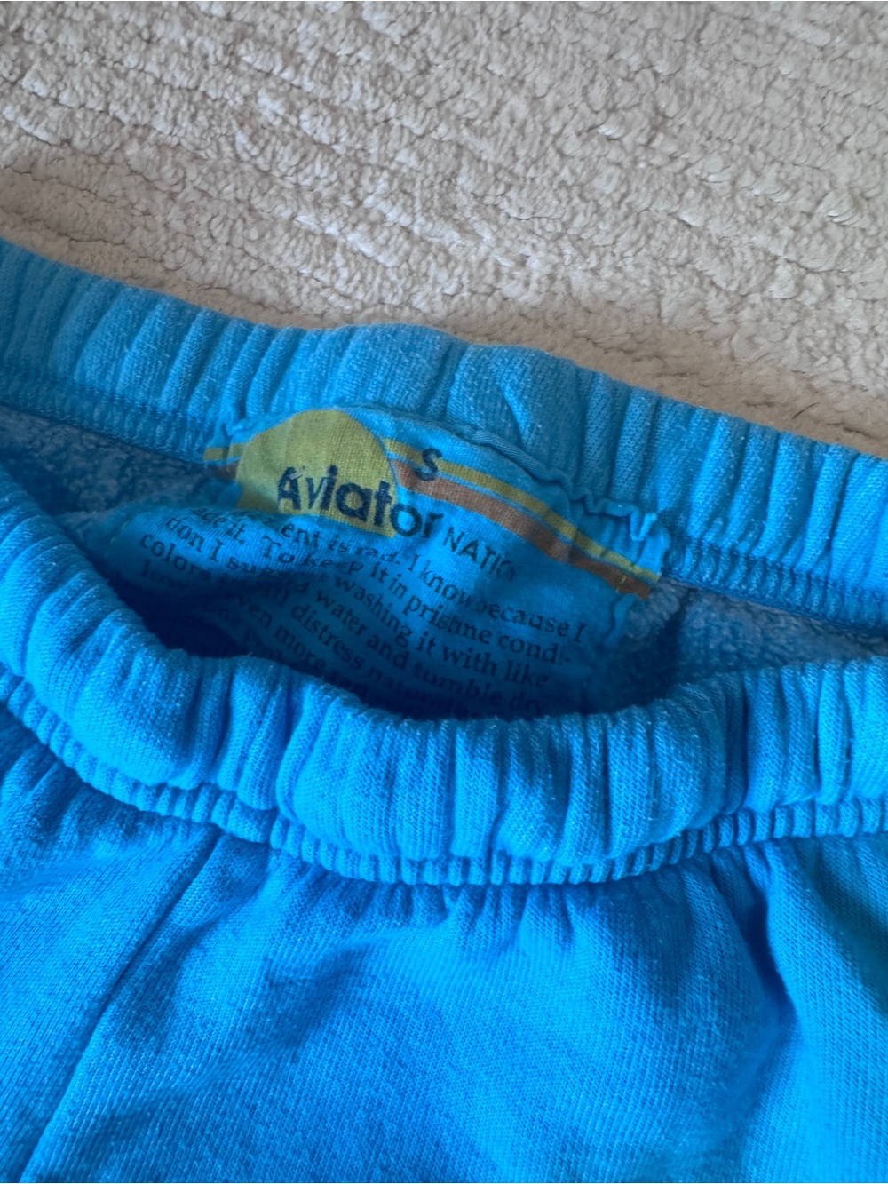 Aviator Nation women’s small Turquoise set pants and sweatshirt - Picture 3 of 5